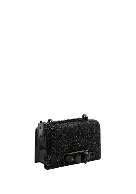 Borsa Mini Biker Jewelled Nera ALEXANDER MCQUEEN | 653134-1BLDA1000